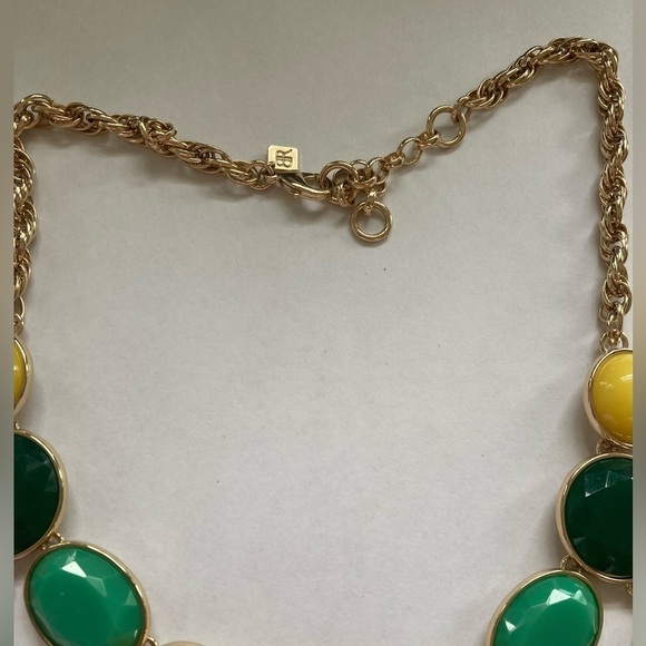 Banana Republic Green & Yellow Statement Necklace - Picture 6 of 6